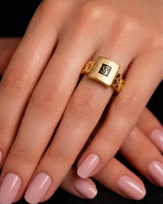 Golden Signature Initial Ring