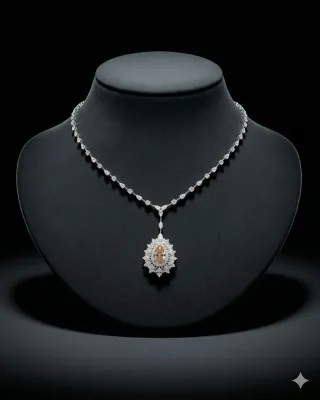 Royal Drop Diamond Necklace