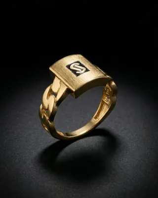 Golden Signature Initial Ring